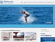 Tablet Screenshot of dalmatia-travel-agency.com